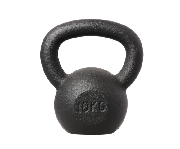 Litinový kettlebell HMS KZG10 10 kg, černý