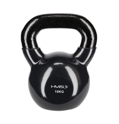 Kettlebell pokrytý vinylem HMS KNV10 10 kg, černý