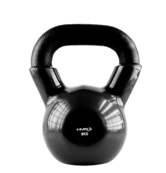 Kettlebell pokrytý vinylem HMS KNV08 8 kg, černý