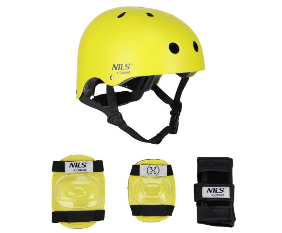 Helma s chrániči NILS Extreme MR290+H230 žlutá