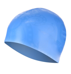 Silikonová čepice SPURT G-Type F224 woman se vzorem, modrá