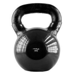 Kettlebell pokrytý vinylem HMS KNV20 20 kg, černý