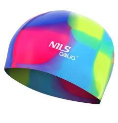 Silikonová čepice NILS Aqua multicolor MS53