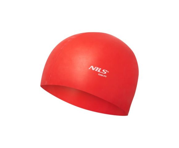 Silikonová čepice NILS Aqua NQC RD01 červená