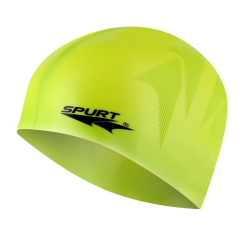 Silikonová čepice SPURT SE23 s plastickým vzorem, zelená